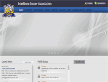 Tablet Screenshot of marlborosoccer.com